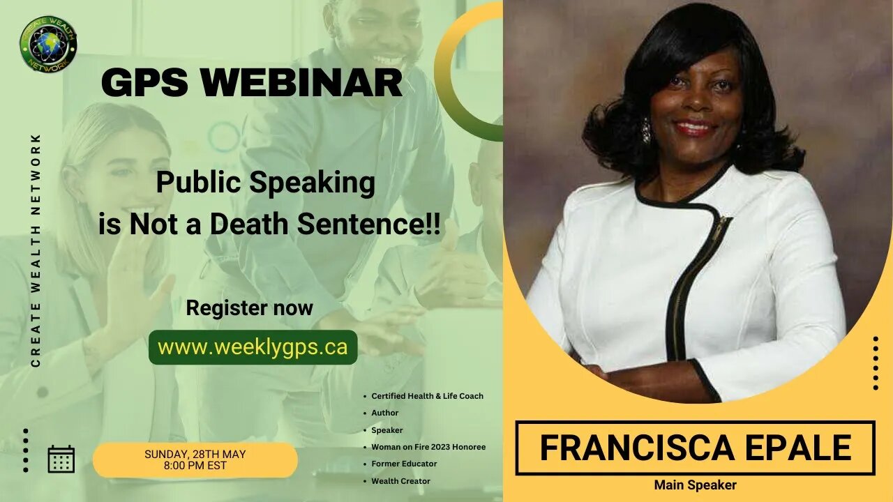 Conquer Your Fear of Public Speaking: Watch the Replay of 'Public Speaking is Not a Death Sentence"