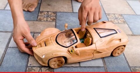 Wood Carving LaFerrari Aperta