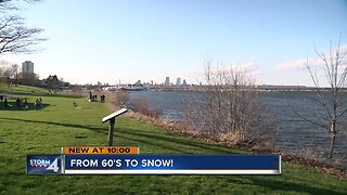 People in Milwaukee enjoy the 60s before the big snow