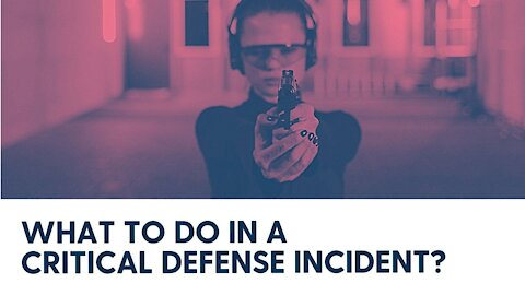 What to do in a critical defense incident?