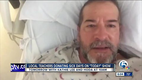 Local teachers donating sick days on 'Today' show