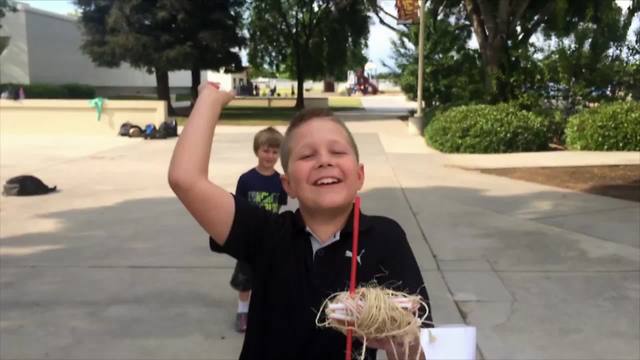 Guy Throws Egg From The Roof