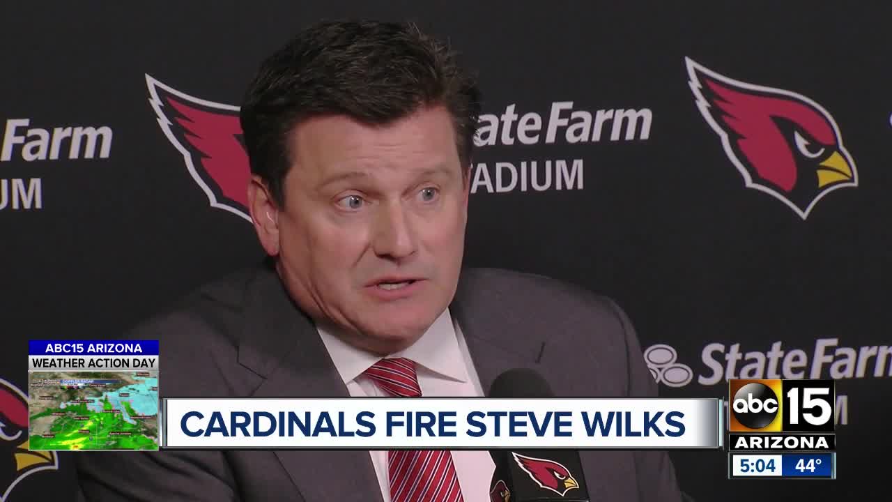 Cardinals fire head coach Steve Wilks - ABC15 Sports