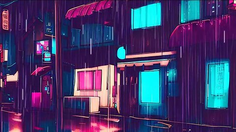 POV You want to Escape to Rainy Cyberpunk New York | Lofi Beats and Neon Skyscrapers