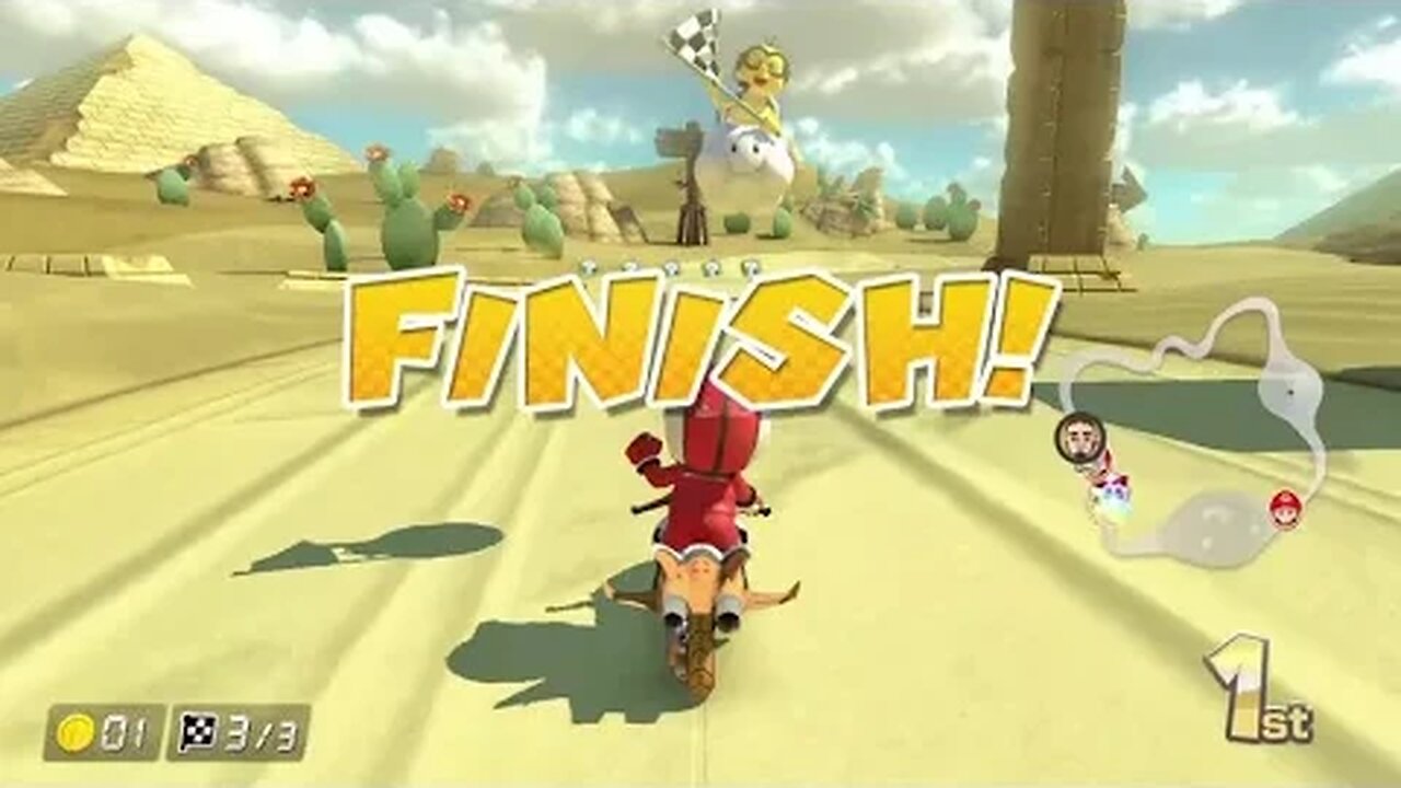 6/2/22 win on Mario Kart 8 Deluxe's GCN Dry Dry Desert Track
