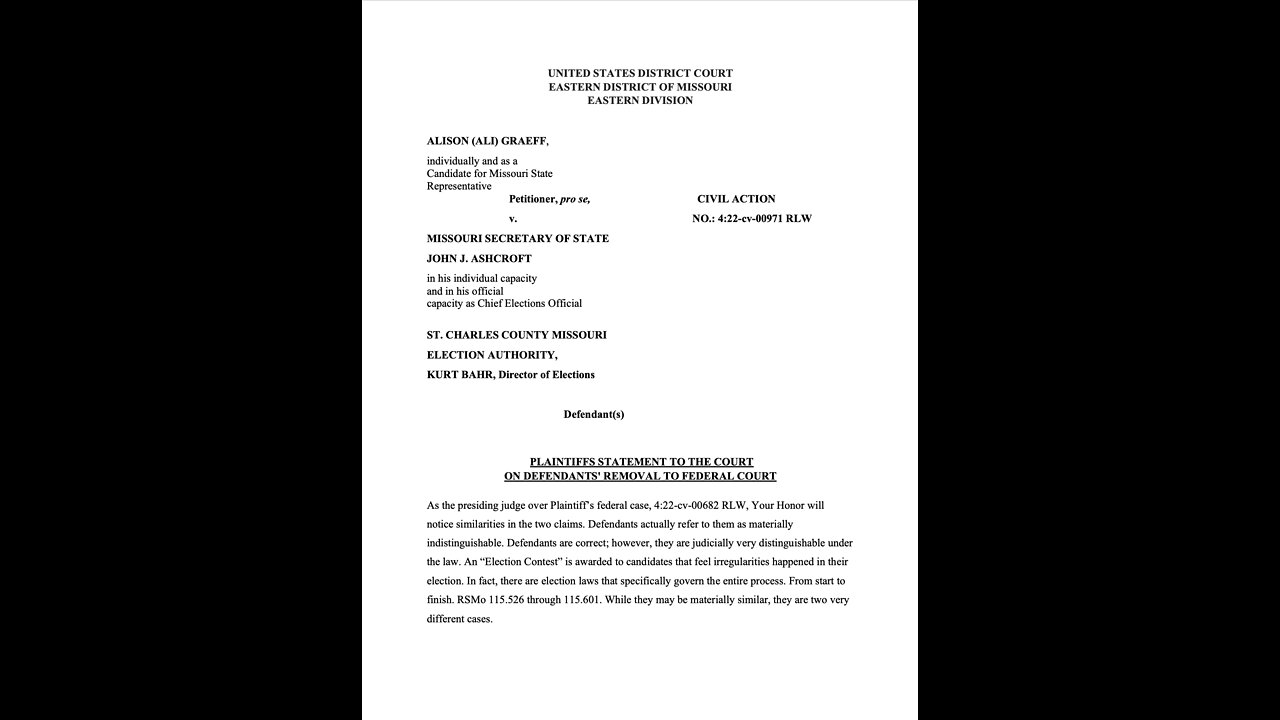 UPDATE: Ali Graeff' SCC Election Contest 9/21/22