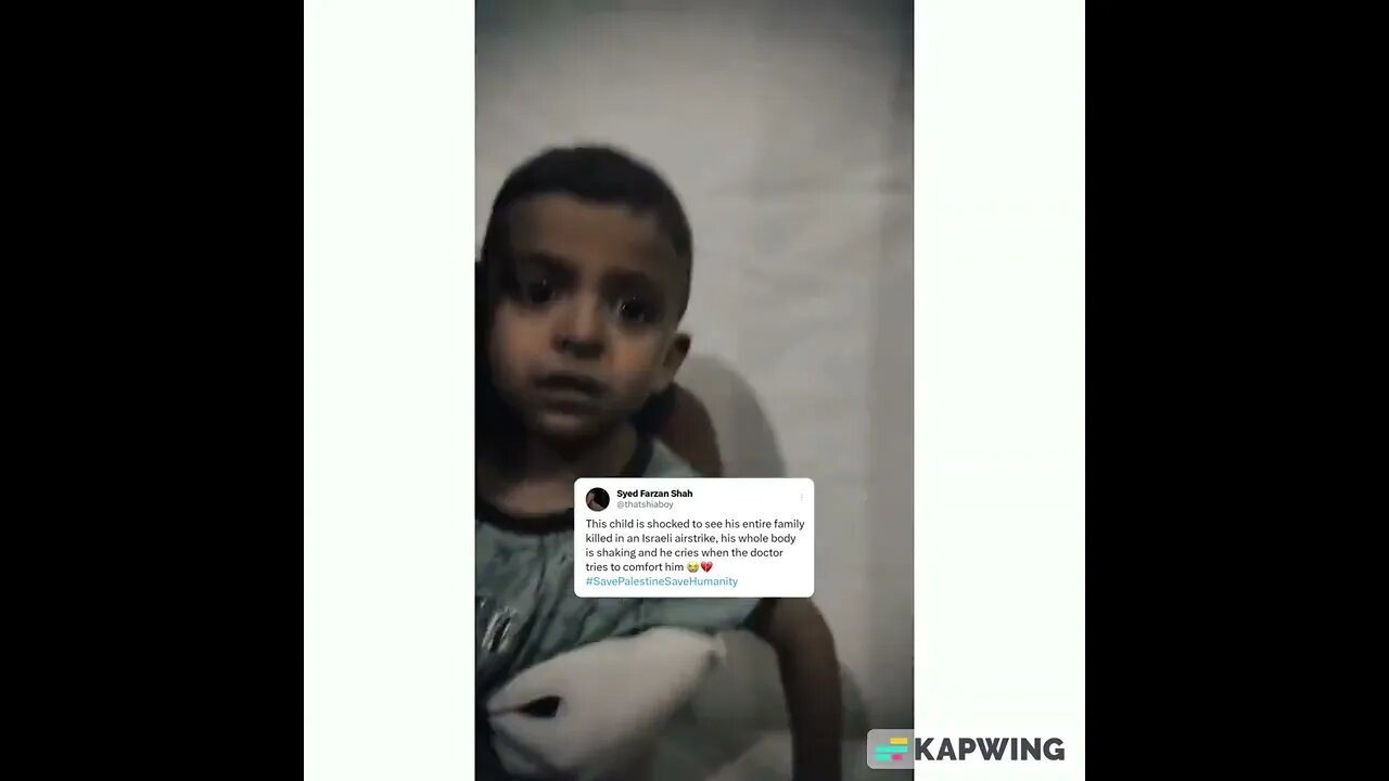 child is shocked to see his entire family killed in an Israeli airstrike😭💔 #freepalestine #ytshorts
