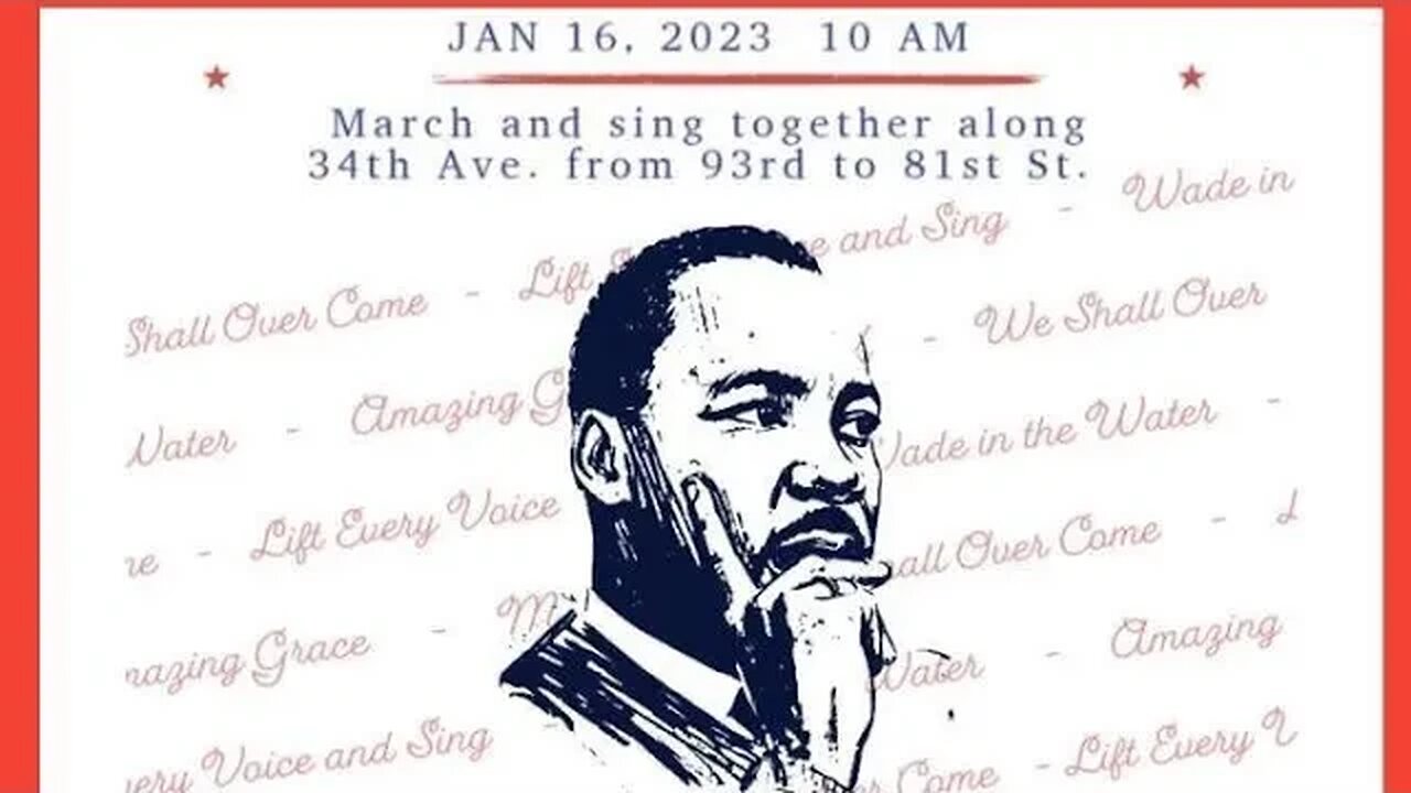 From the #MLKDay2023 #MLK #MLKJr #mlkday March 93rdst-81st St&37th av 1/16/23 hosted by @34_ave