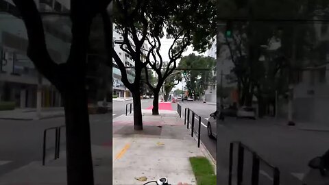 Av. Rio Branco e a ciclovia em Vitória ES