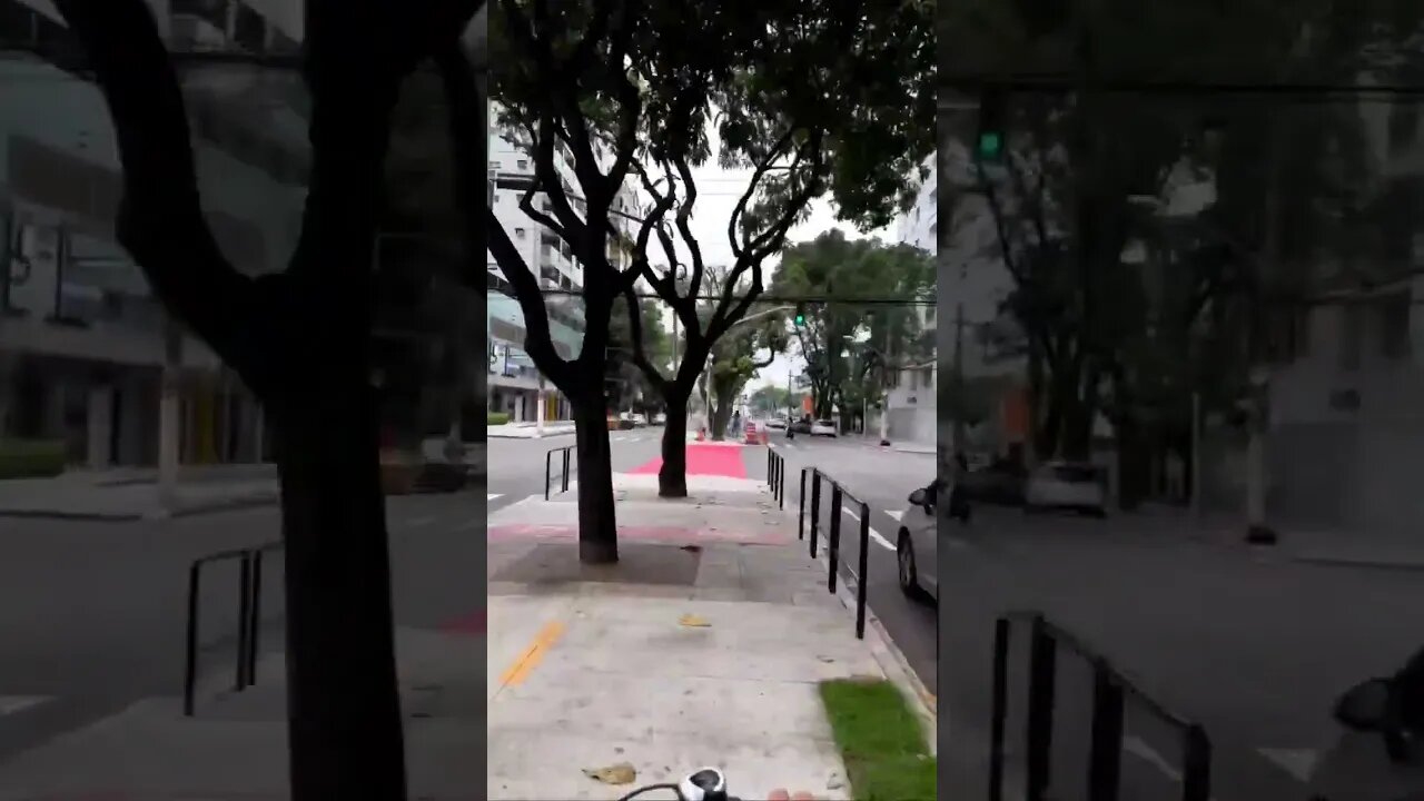 Av. Rio Branco e a ciclovia em Vitória ES