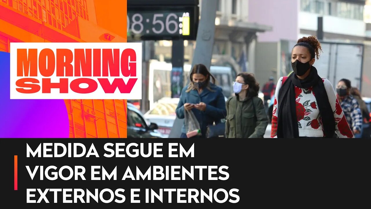 São Paulo mantém obrigatoriedade do uso de máscaras até 31 de janeiro