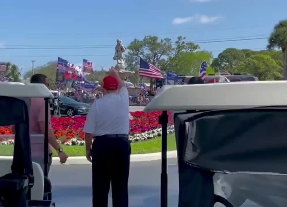 'We Want Trump!' - Crowd Surprises Trump On Presidents Day