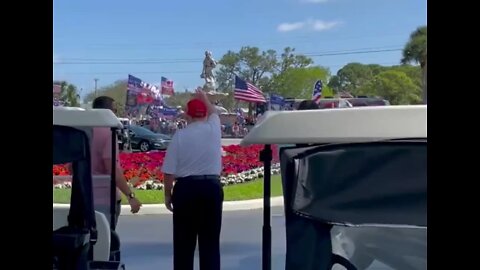 'We Want Trump!' - Crowd Surprises Trump On Presidents Day