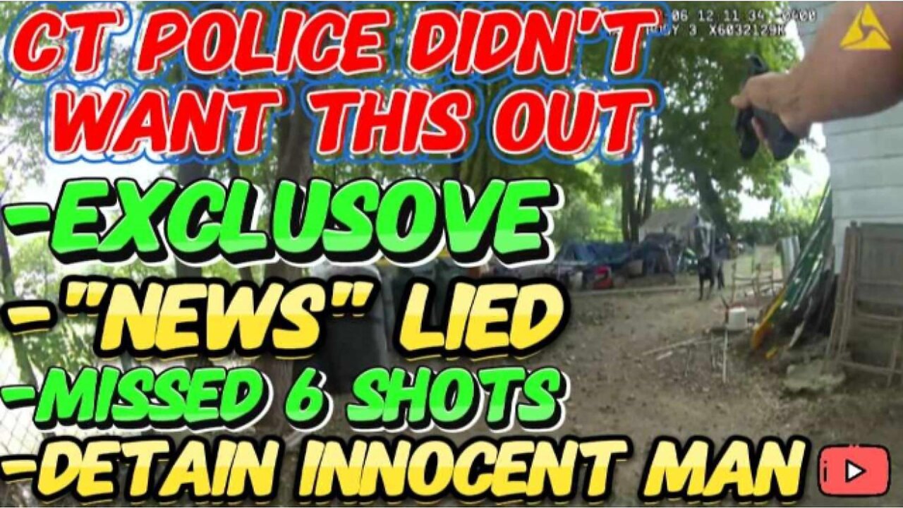 CT Police Don't Want This Out. The "News" Lied, Shot At Dog 6 Times. Missed All