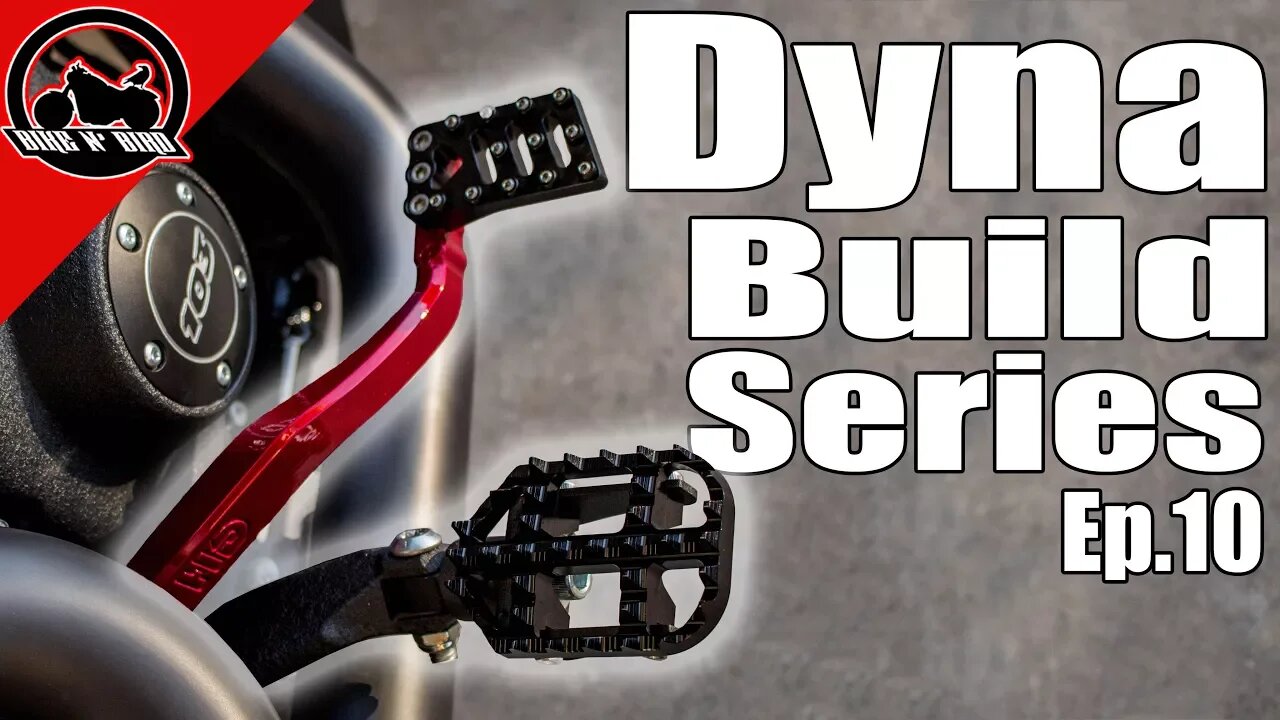 Harley Dyna Build Series Ep. 10 - Pegs, Foot Controls, Powder Coat, Phone Mount