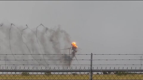 Wind Turbine Struck By Lightning In Texas