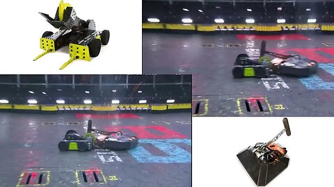 BattleBot Whiplash v BattleBots Beta Side By Side - Media from Whyachi Live Stream