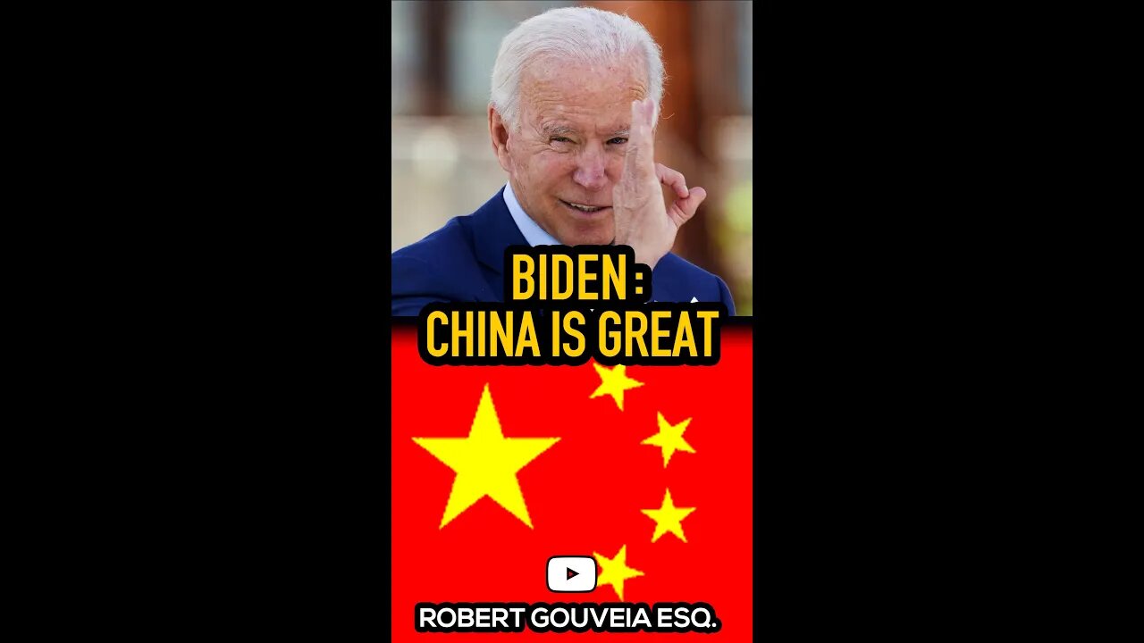 Biden's Record: China is GREAT!!! #shorts