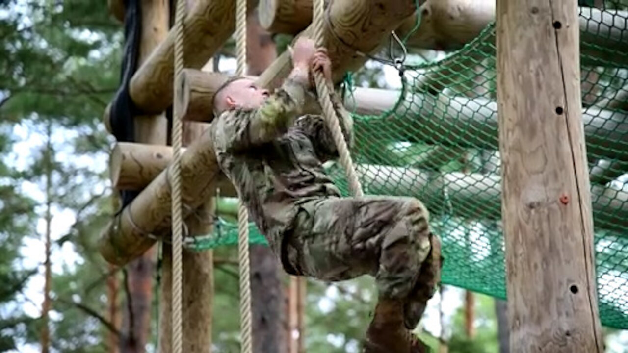 European Best Warrior Competition Obstacle Course, M17 Range, Sled Drag