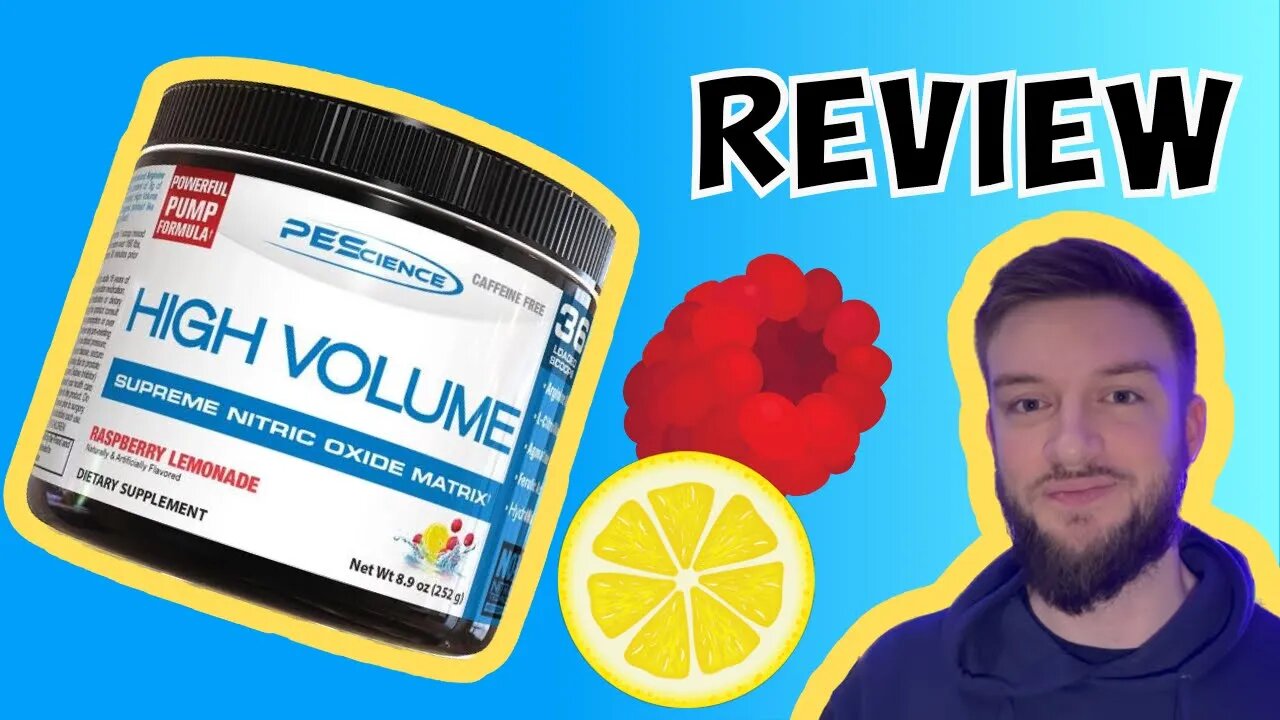 PEScience High Volume Pre Workout review Raspberry Lemonade