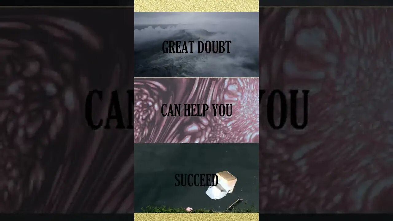 Great Doubt Can Help You Succeed #shorts #musicvideo #psychedelicrock