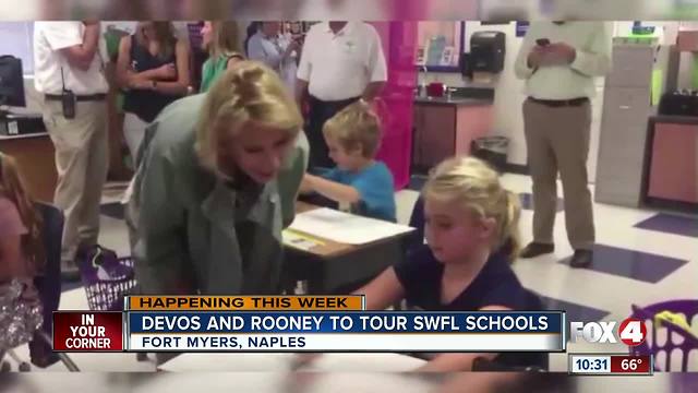 DeVos and Rooney to Tour SWFL Schools