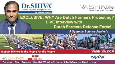 Dr.SHIVA LIVE: WHY Are Dutch Farmers Protesting? LIVE Interview with Dutch Farmers Defense Force!
