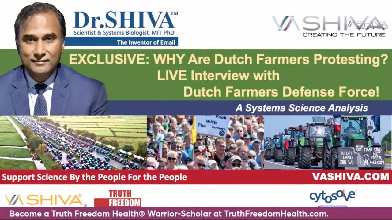 Dr.SHIVA LIVE: WHY Are Dutch Farmers Protesting? LIVE Interview with Dutch Farmers Defense Force!