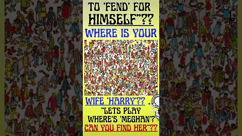 🔎 “WHERE’S MEGHAN MARKLE”?? … “WHY IS SHE NOT DEFENDING HARRY”?? “LETS PLAY ‘WHERE’S MEGHAN’?? 🤣🤣🤣