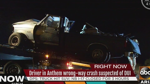 Another? Wrong-way driver causes head-on crash on I-17 Tuesday morning