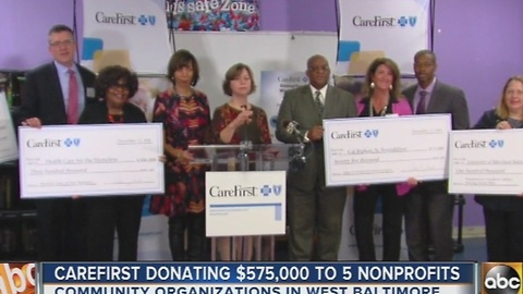 Carefirst donating $575,000 to Baltimore nonprofits