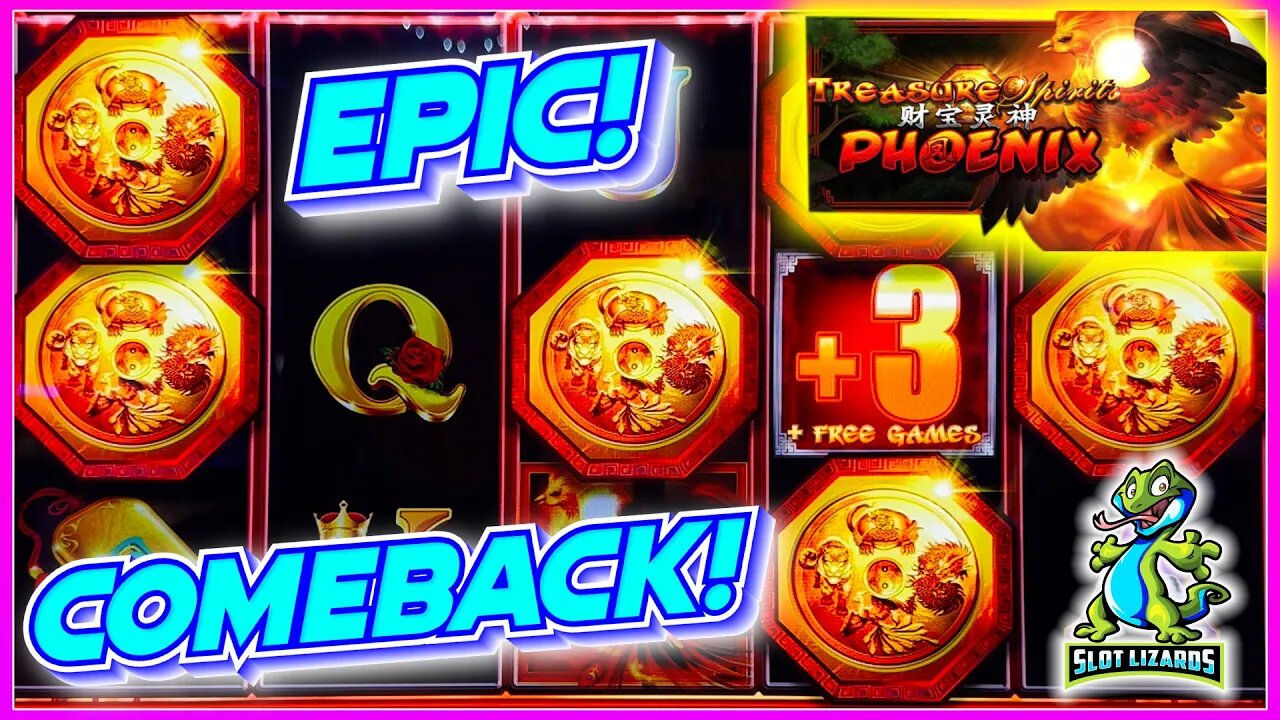 EPIC COMEBACK BIG WIN! HUGE POTENTIAL! Treasure Spirits Phoenix NEW SLOT!