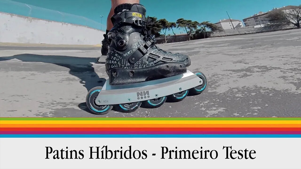 Patins Híbridos // Micro MT Plus com Cuff de Carbono e frames NN 5 x 80mm // Primeiro Teste