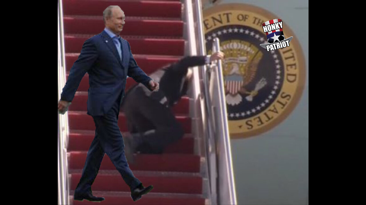JOE BIDEN STUMBLES GOING UP STAIRS TO AIR FORCE 1 ! UPDATE !