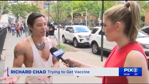 New Yorkers running for the monkey-hoax jab 🙈