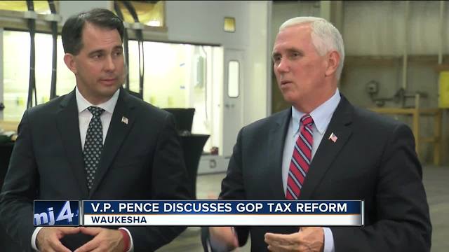 VP Pence in Wisconsin to talk tax reform plan