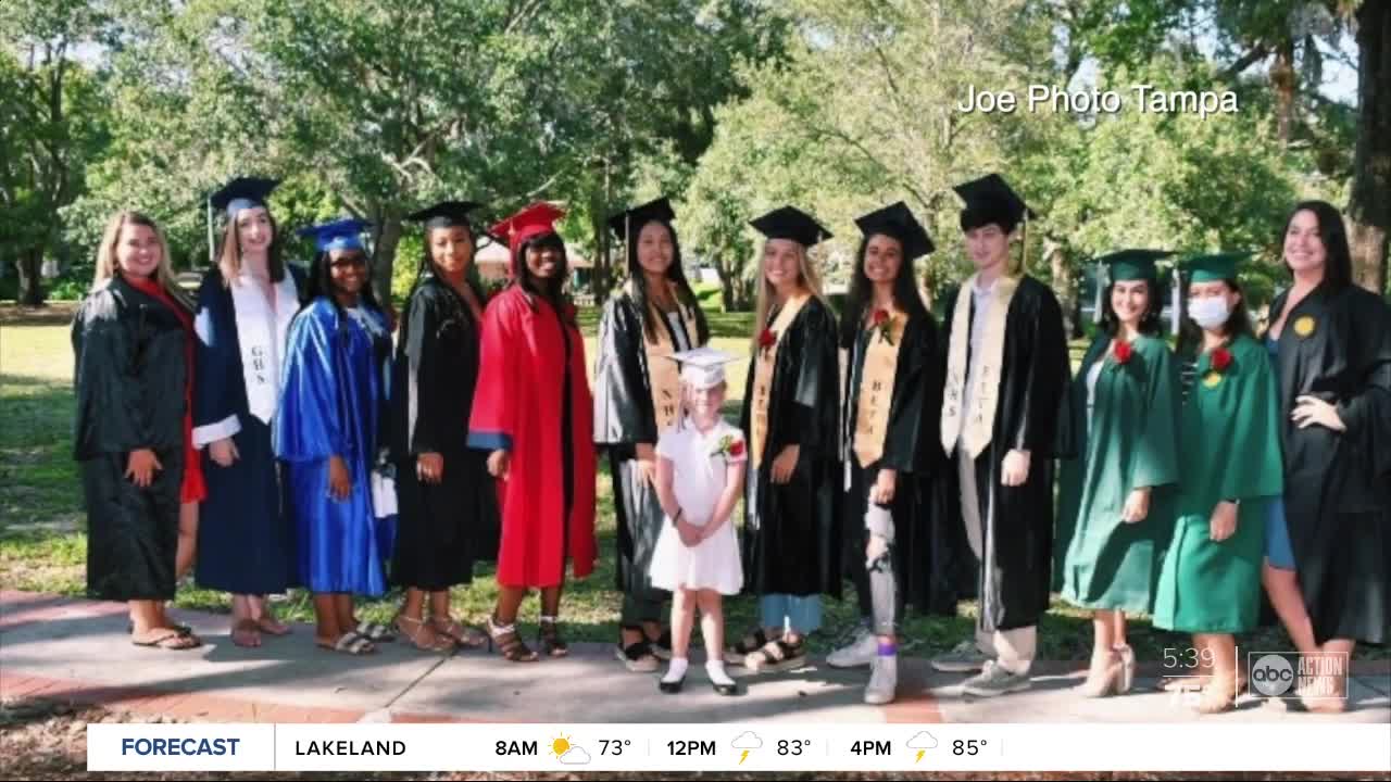 Tampa Bay Childcare service provides senior sitters with graduation ceremony