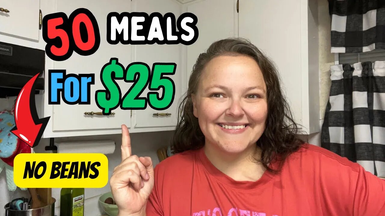 **New** $25 Grocery Budget Feeds My Family 50 Individual Meals || NO BEANS EDITION