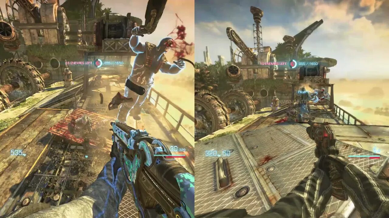 Bulletstorm Full Clip Edition Multiplayer - Splitscreen Coop [Gameplay #2] on Nucleus Coop