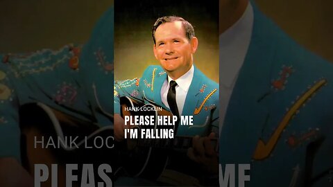 Hank Locklin • Please help me, I'm falling (lyric video) #Shorts