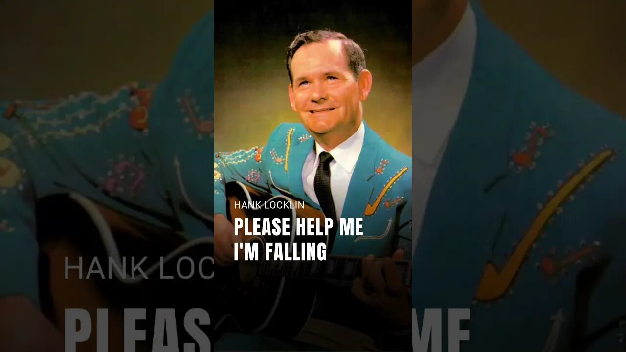 Hank Locklin • Please help me, I'm falling (lyric video) #Shorts