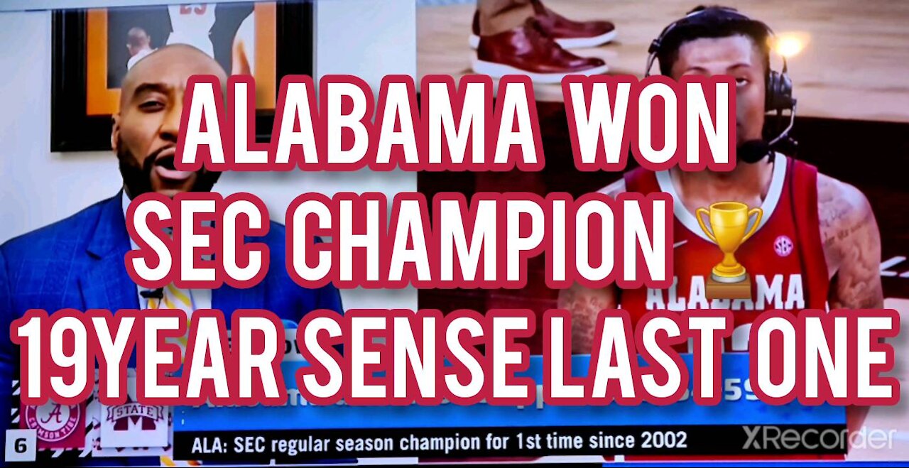 ALABAMA WINS SEC BASKETBALL CHAMPIONS