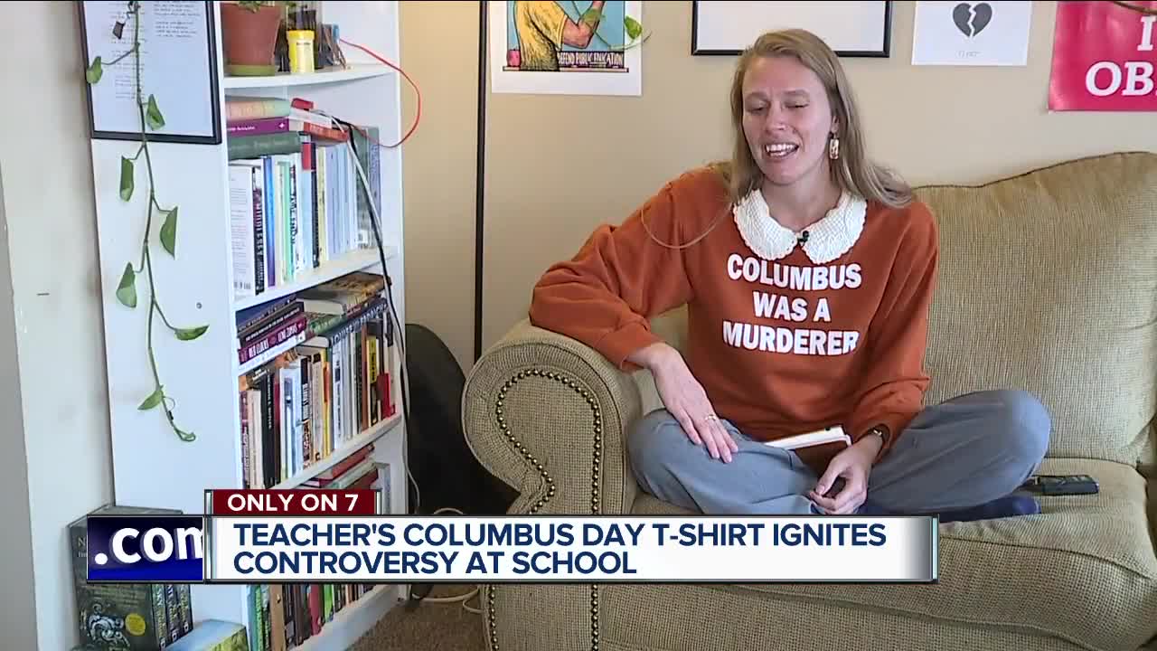 Teacher's Columbus Day t-shirt ignites controversy at school