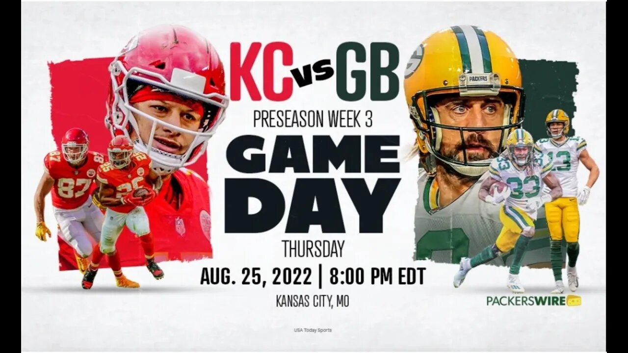 2022 NFL PRESEASON | Green Bay Packers vs Kansas City Chiefs | Livestream & Commentary