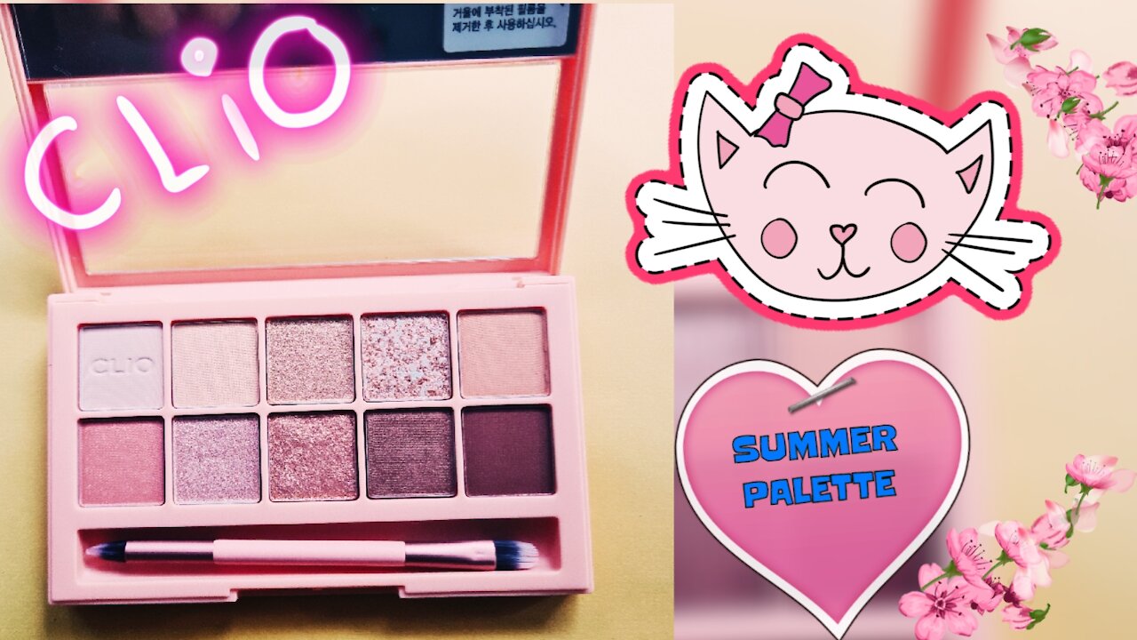 Swatch & review CLIO Pro eye palette - your summer look essential