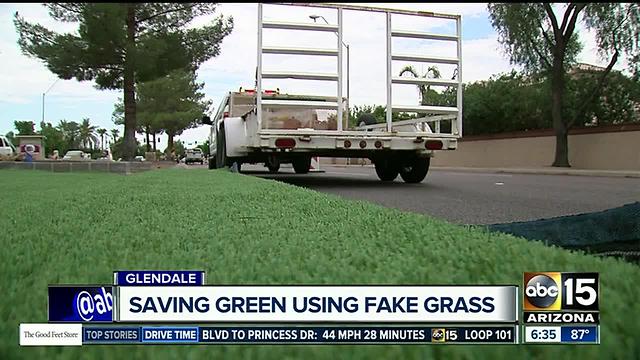 Glendale testing fake grass to save money