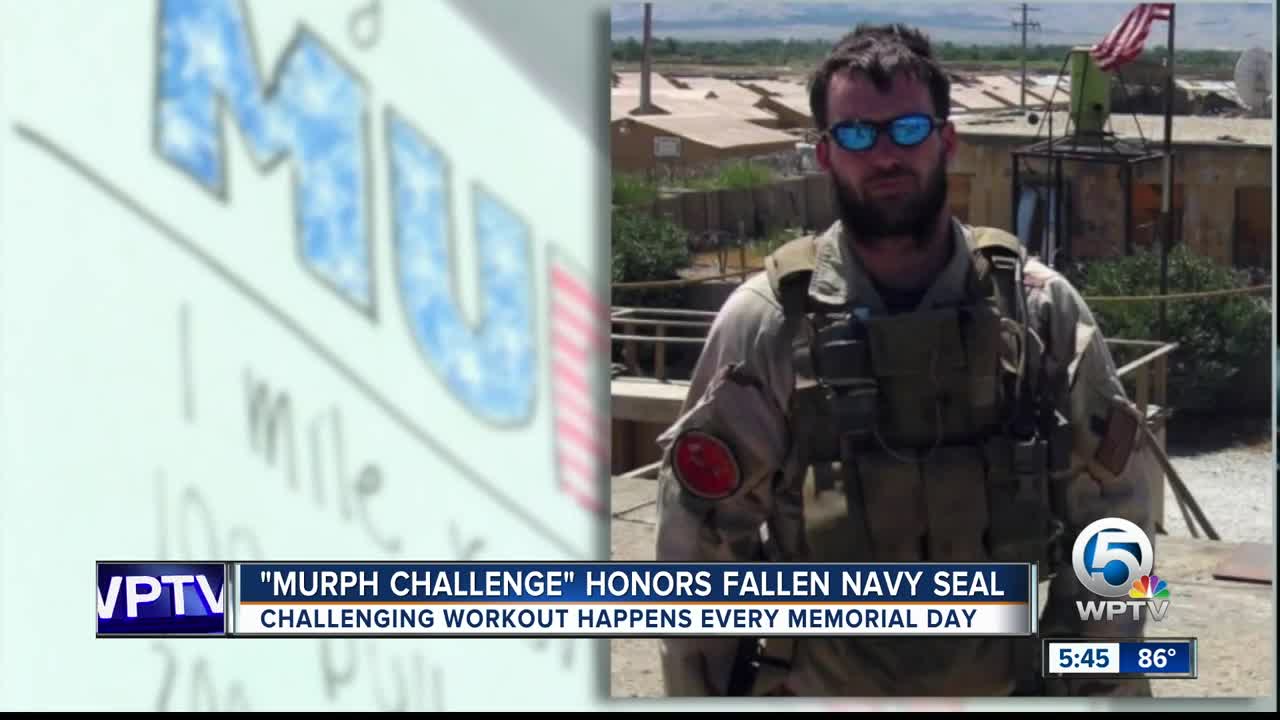 'Murph Challenge' remembers heroics of Navy Seal Michael Murphy killed in Afghanistan