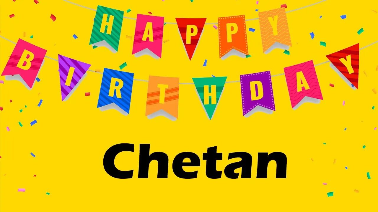 Happy Birthday to Chetan - Birthday Wish From Birthday Bash