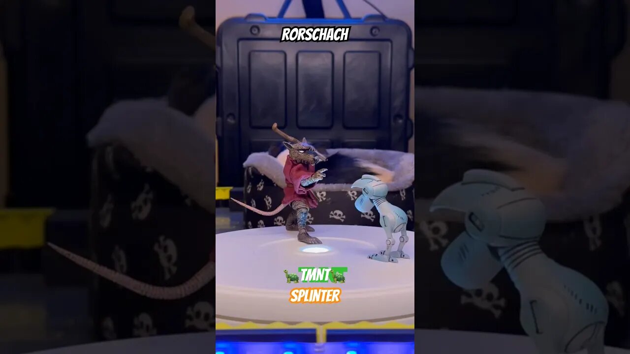 🐢TMNT🐢 Splinter by Neca with Rorschach #tmnt #splinter #neca #necatoys #toys #channel #shortvideo