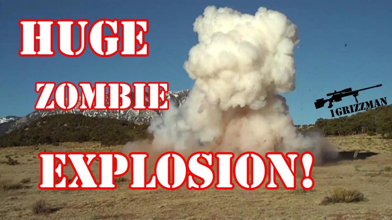 Huge Zombie Explosion!! 1200 Yards 338 Lapua